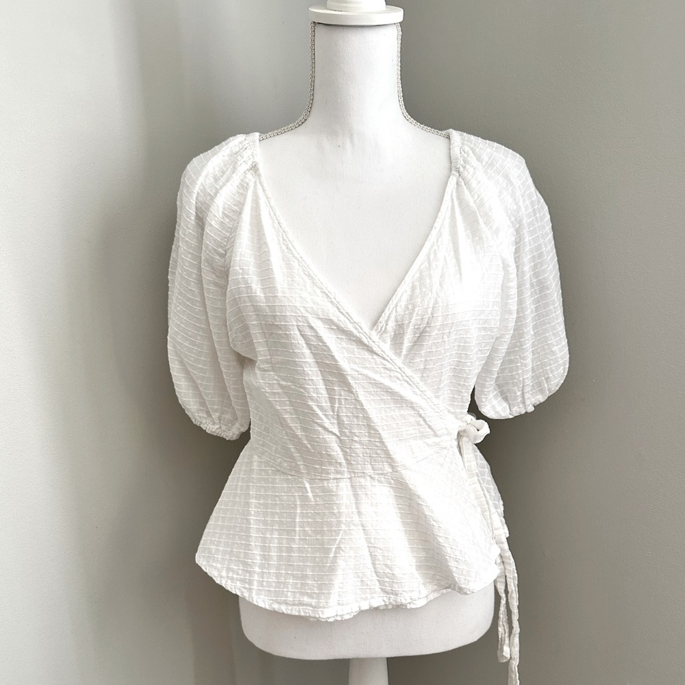 Universal Thread white wrap shirt.